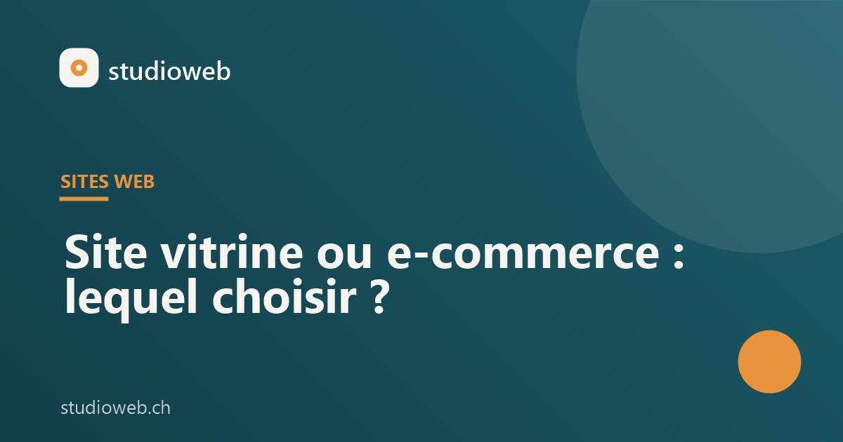 Site vitrine ou e-commerce : lequel choisir ?