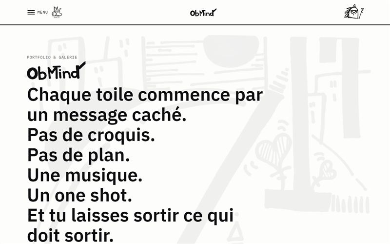 Site web ObMind réalisé par StudioWeb